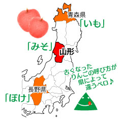 古くなってしまったりんごの呼び方