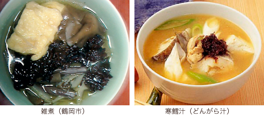 雑煮、寒鱈汁
